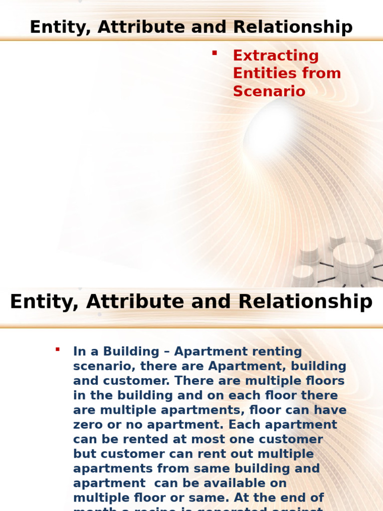 Entities, Attributes and Relationship | PDF | Computer Data | Data ...