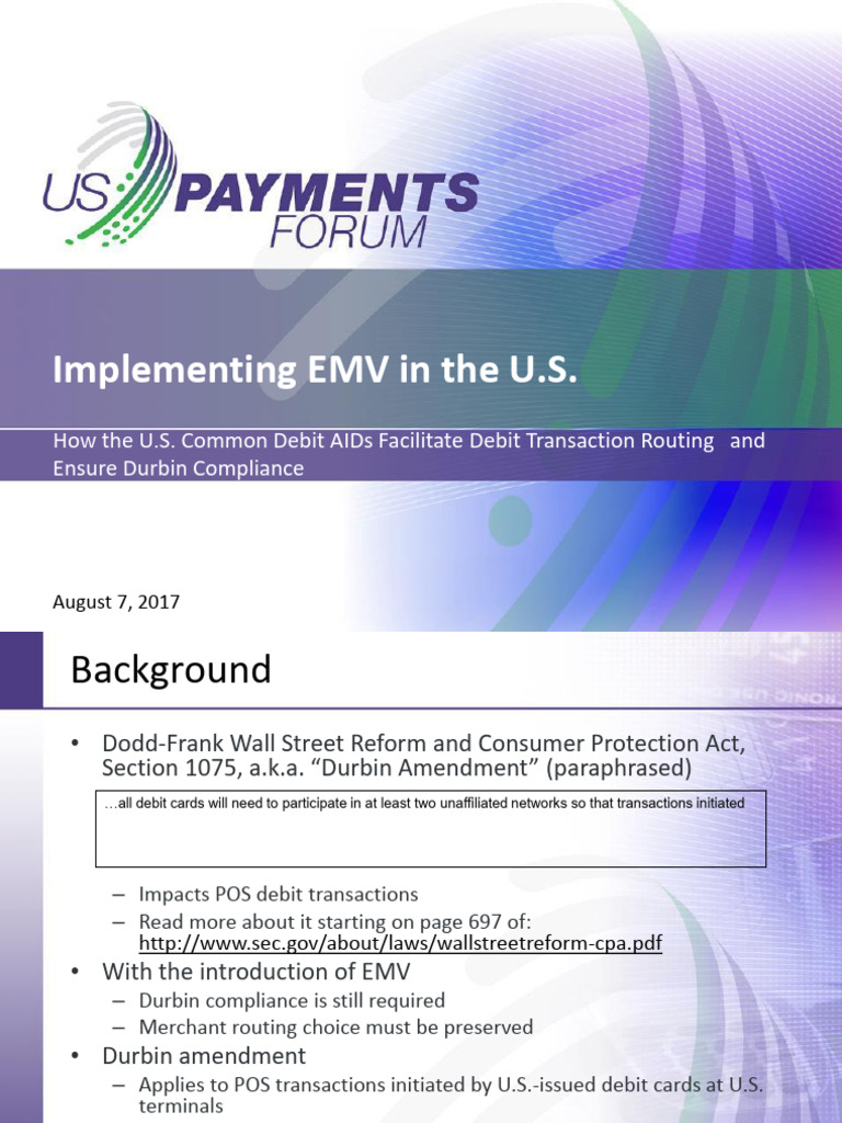 U.S. Common Debit AIDs Overview | PDF | Debit Card | Emv