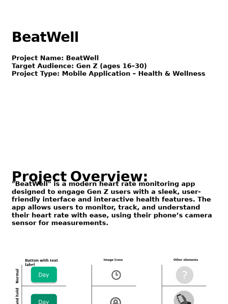 BeatWell: Heart Rate App for Gen Z | PDF