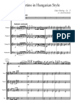 Oskar Rieding - Concertino A-moll Score Parts
