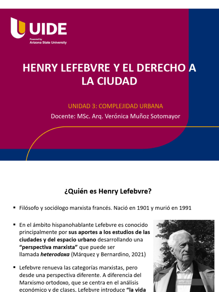 Lefebvre y el Derecho a la Ciudad | PDF | marxismo | Educación en artes ...