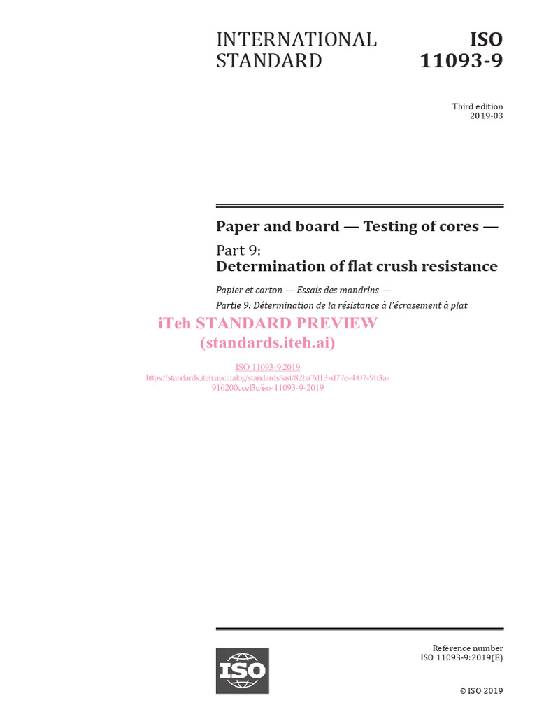 Flat Crush Resistance Testing for Cores | PDF | Deformation ...
