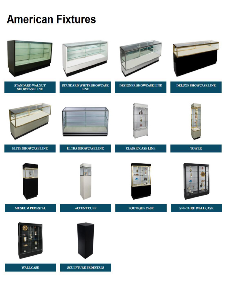 American Fixtures Showcases | PDF