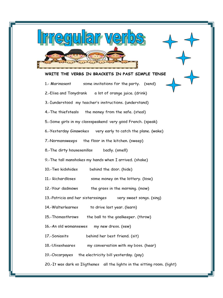 Irregular Verbs in The Past Simple Tense | PDF