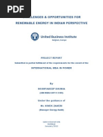 Download Challenges  opportunities for renewable energy in india by soumyadeepbhunia SN88683694 doc pdf