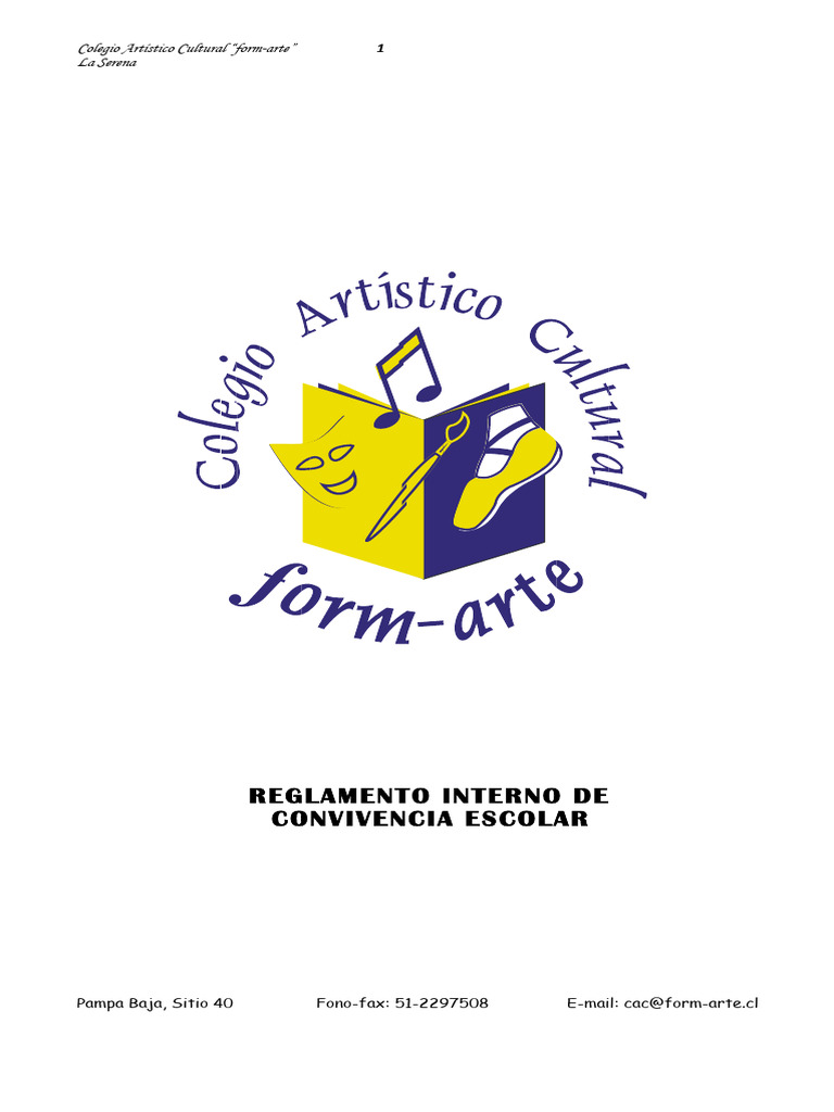 Manual De Convivencia Escolar Pdf Regulación Educación De La