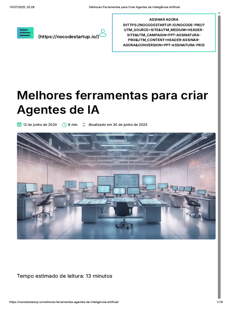 Melhores Ferramentas para Criar Agentes de Inteligência Artificial ...