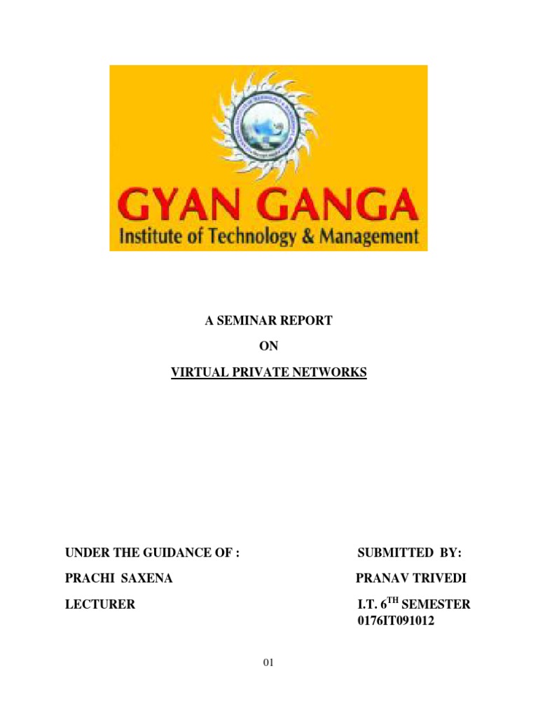 VPN Seminar Report PDF Virtual Private Network Computer Network
