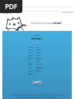 GCash Reference Number and Receipt Guide | PDF