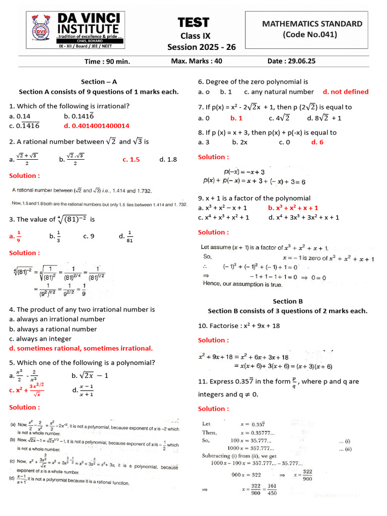 Math Questions and Solutions Guide | PDF | Numbers | Factorization