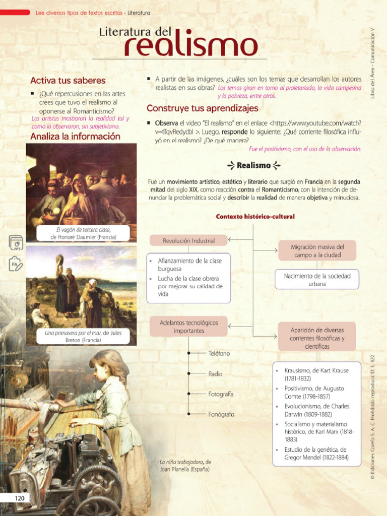 5° - El Realismo | PDF | Gustave Flaubert | Realismo literario