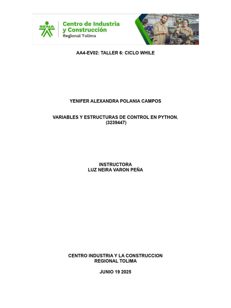 Taller de Ciclo While en Python | PDF | Programación de computadoras ...