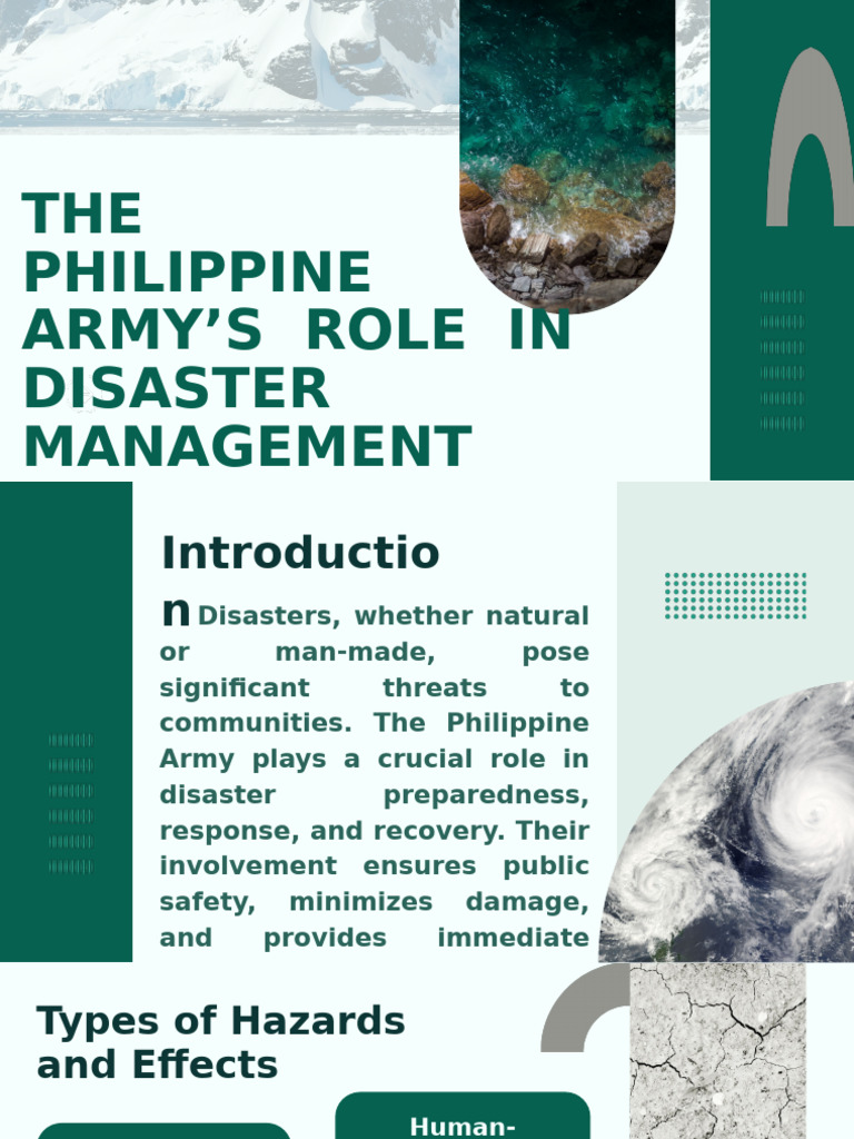 Philippine Army in Disaster Management | PDF | Natural Disasters ...