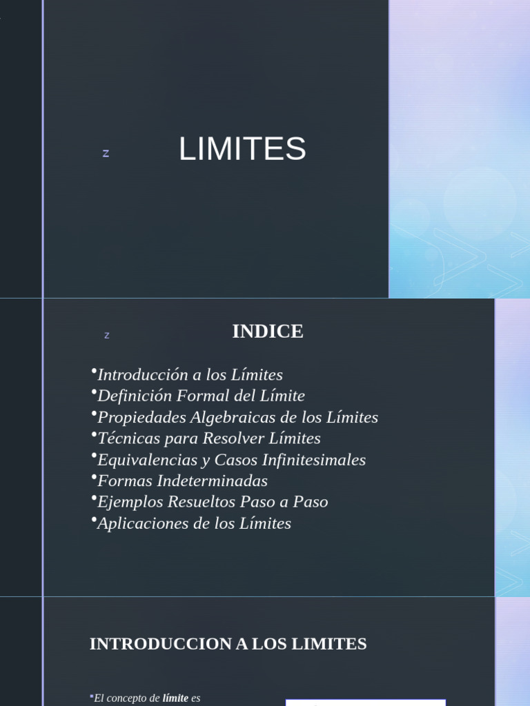 Introducción a los Límites Matemáticos | PDF | Límite (Matemáticas ...