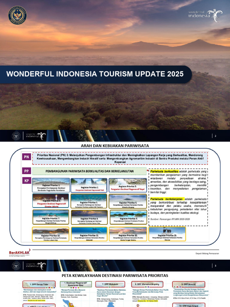 Wonderful Indonesia Tourism Update 2025 For POLRI | PDF