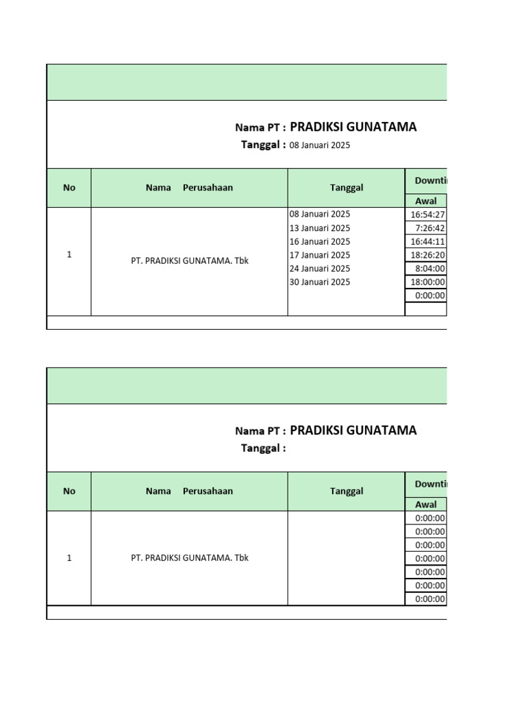 Downtime Icon+ 2025 | PDF