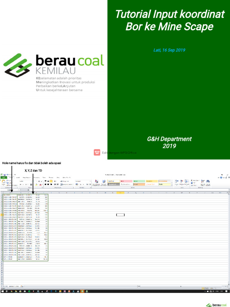 Tutorial Input Koordinat di Mine Scape | PDF