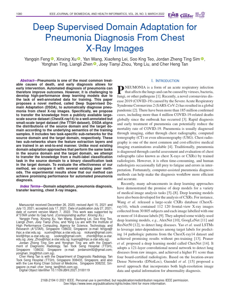 Deep Learning for Pneumonia Diagnosis | PDF | Deep Learning | Radiology