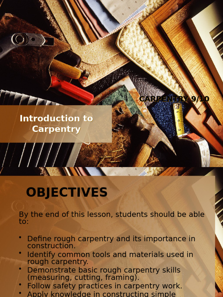 Basics of Rough Carpentry Skills | PDF