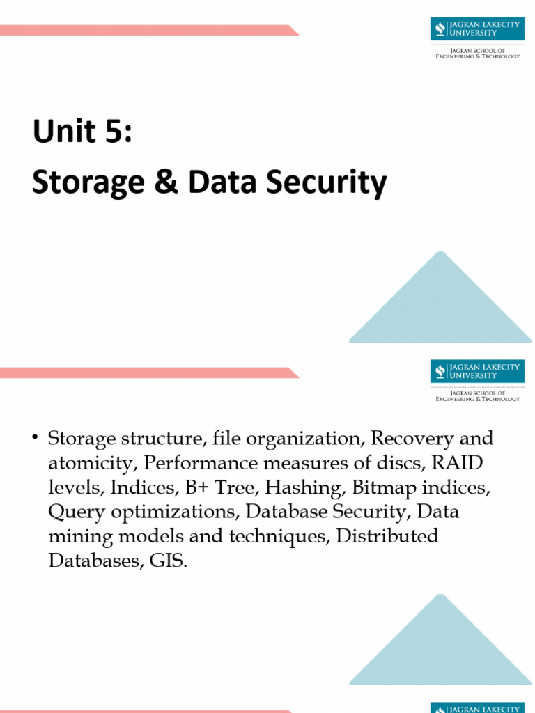Data Storage and Security Overview | PDF | Computer Data Storage ...