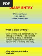 Diary Writing Format and Examples | PDF