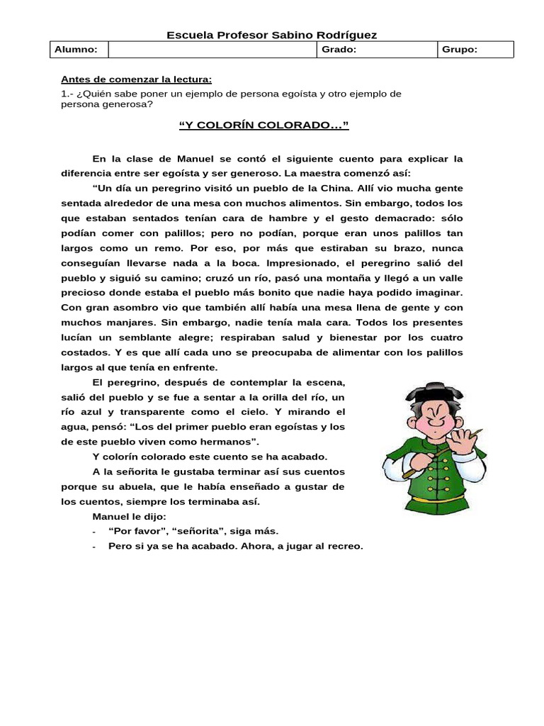 Y Colorín Colorado | PDF