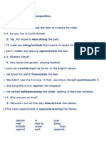 1 Prepositions With Answers