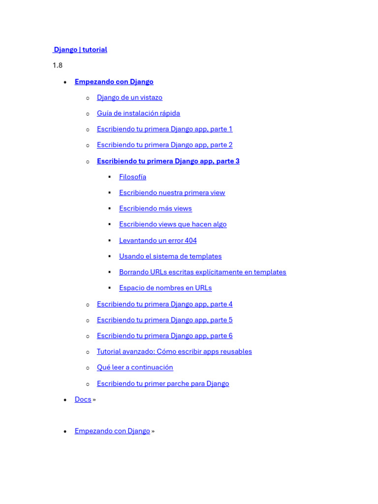 Tutorial Django: Crea tu primera app | PDF | Python (lenguaje de ...