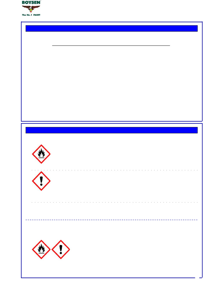 Boysen Quick Drying Enamel SDS | PDF