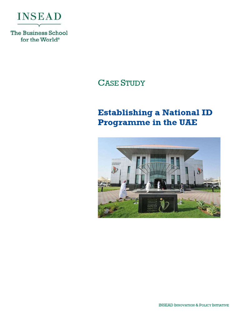 Establishing A National ID Programme in The UA | PDF | Identity ...