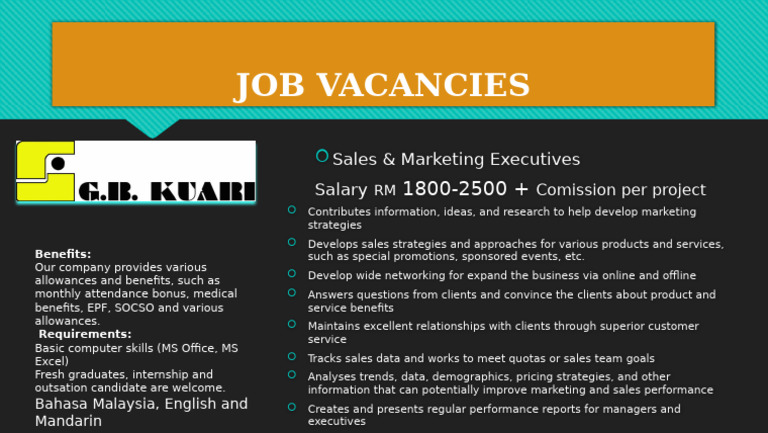 JOB VACANCIES Template | PDF