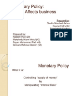 Monetary Policy: How It Affects Business