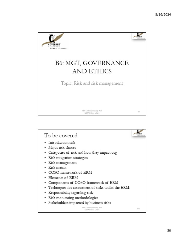 Risk Management Strategies and Frameworks | PDF | Risk | Risk Management