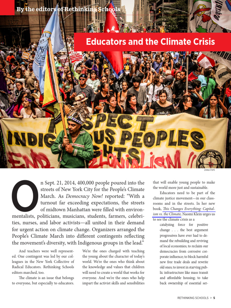 Rethinking+Schools +Educators+&+the+Climate+Crisis +2014 | PDF ...