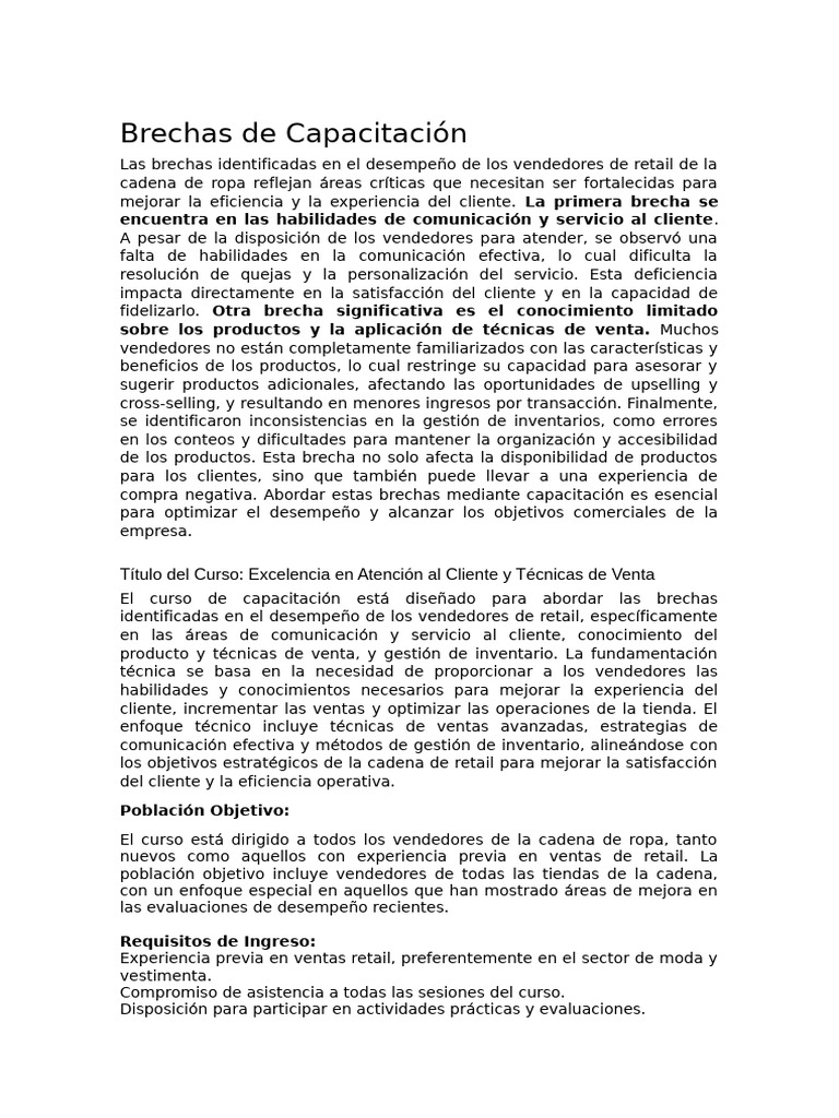 Capacitación en Ventas y Atención al Cliente | PDF | Al por menor ...
