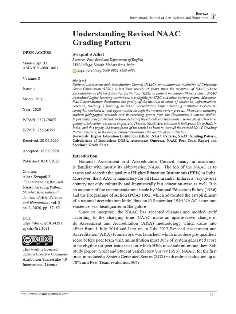Revised NAAC Grading Explained | PDF | Quantitative Research | Evaluation