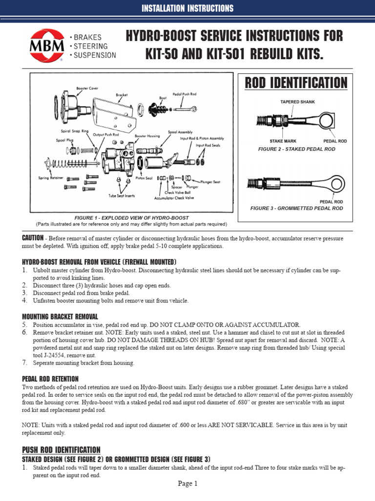 Hydroboost Seal Replacement | PDF | Valve | Piston