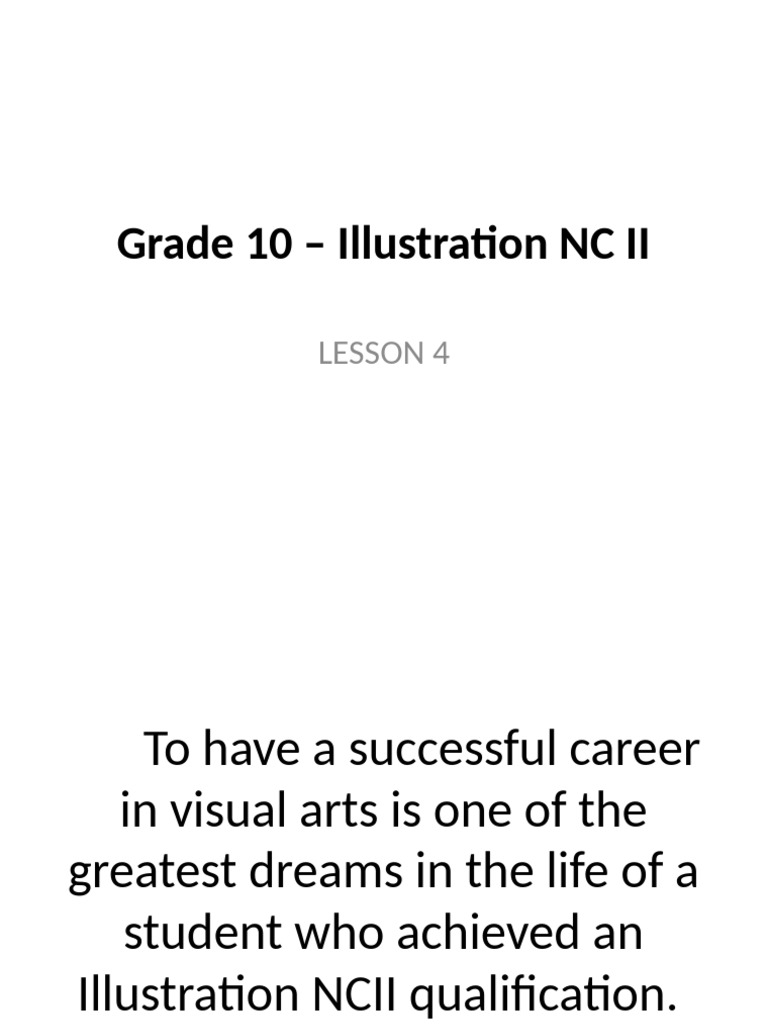 Career Paths in Visual Arts NC II | PDF | Market (Economics ...