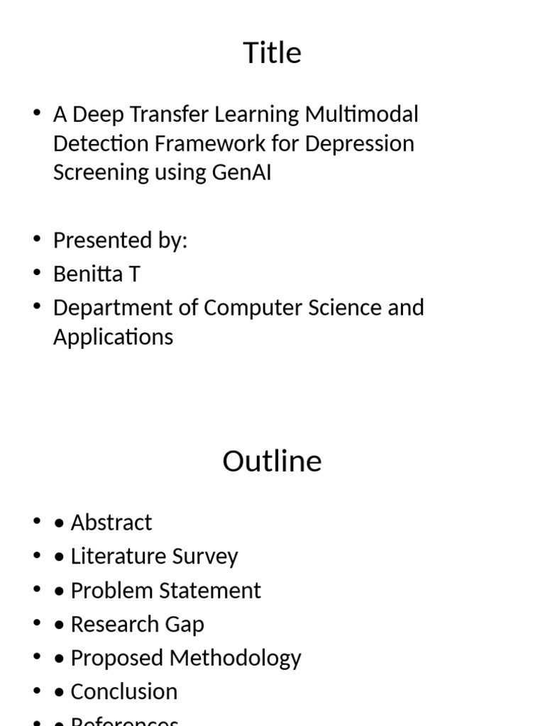 Multimodal Depression Detection Framework | PDF | Deep Learning | Computing