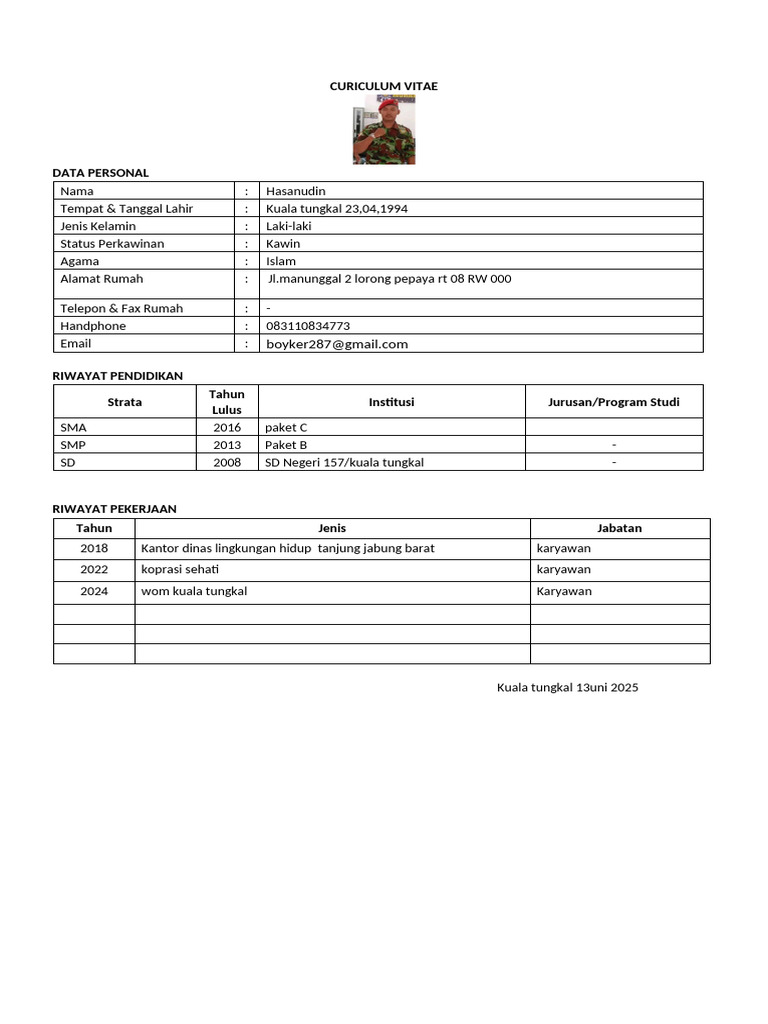 CV Hasan | PDF