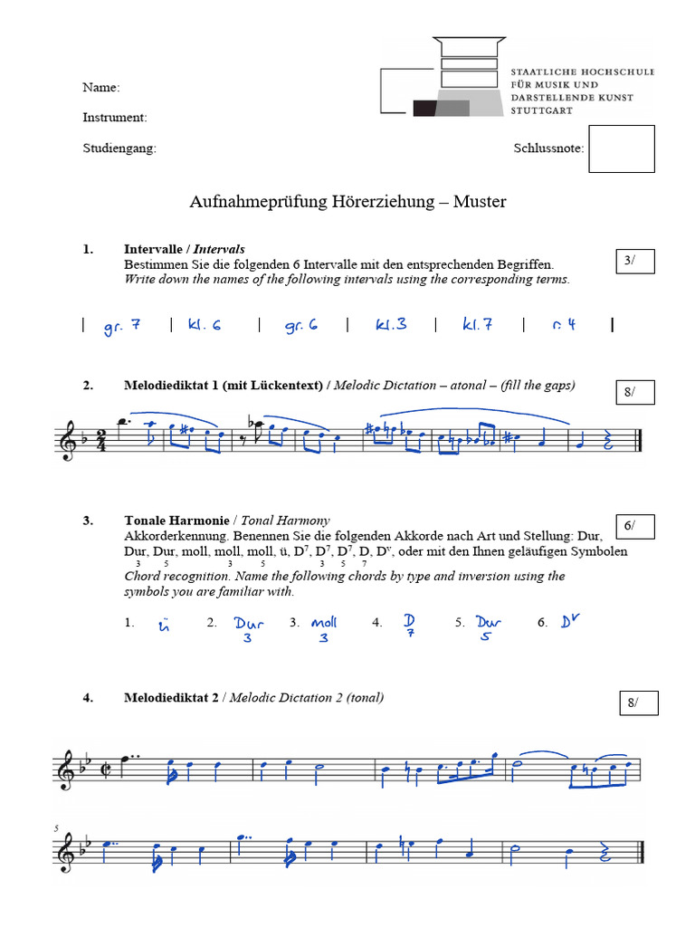 08 HE AP Test Muster Loesung | PDF