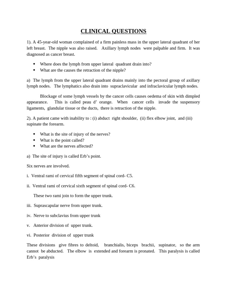 Clinical Insights on Common Nerve Injuries | PDF | Limbs (Anatomy ...