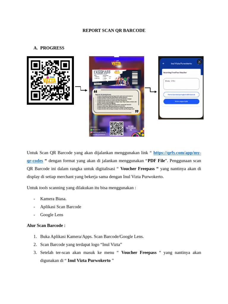Laporan Pemindaian QR Barcode Inul Vizta | PDF
