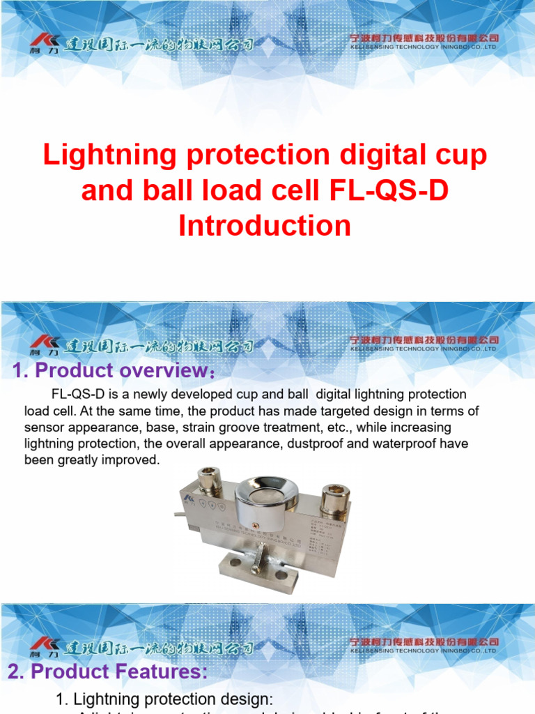 Lightning Protection Digital Load Cell FL-QS-D | PDF | Materials ...