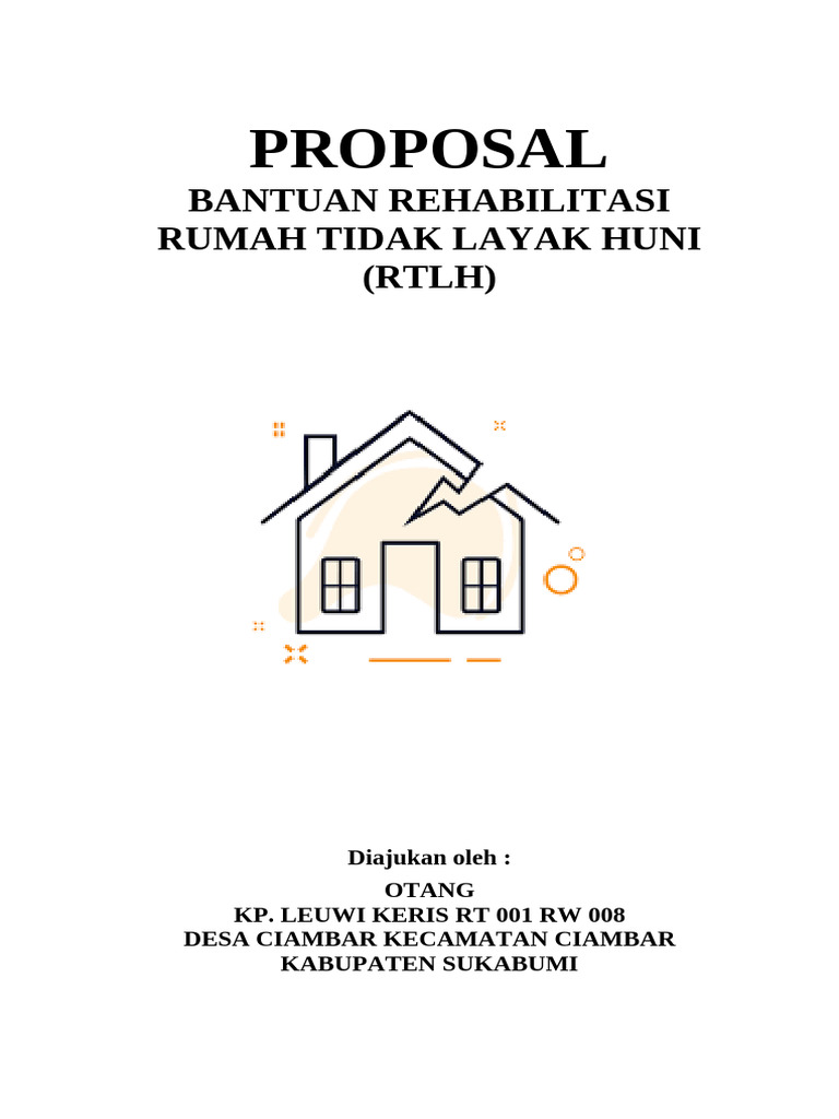 Proposal RTLH Bapak Otang | PDF