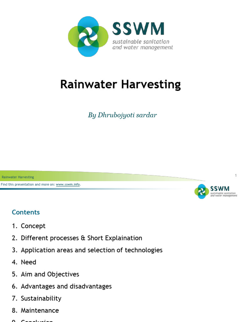 Rainwater Harvesting Techniques Explained | PDF | Groundwater | Water
