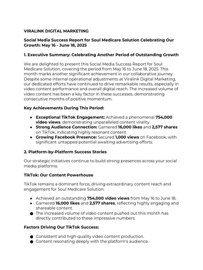 Social Media Success Report For Soul Medicare Solution Celebrating Our ...