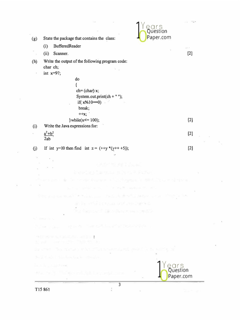 CS Practice Paper 4 | PDF
