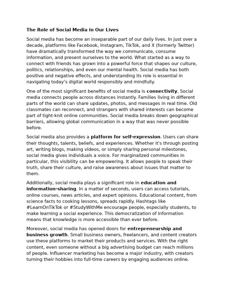The Impact of Social Media Today | PDF | Social Media | Popular Culture ...