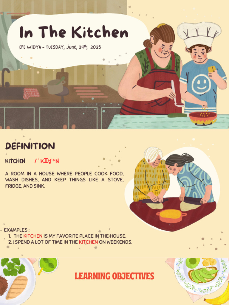 Kitchen Vocabulary and Activities Guide | PDF | Kitchen | Foods